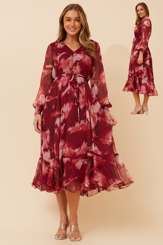 Marlowe Party Dress D734726 Burgundy