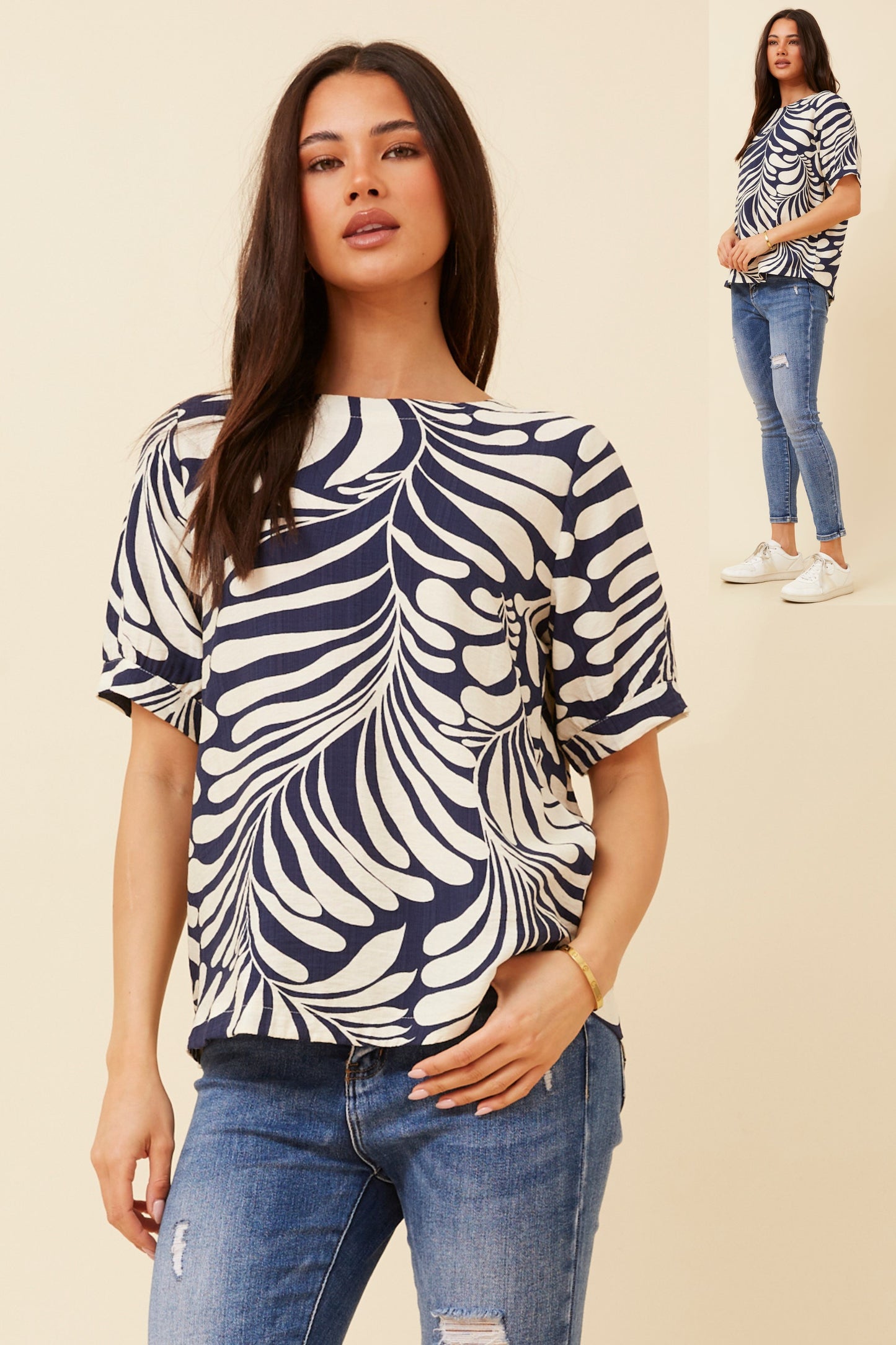Carol Flroal Printed Top T523262