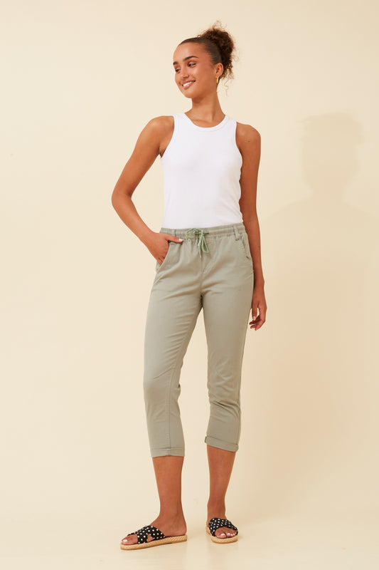 Solid Joggers Pant - Sage P510293