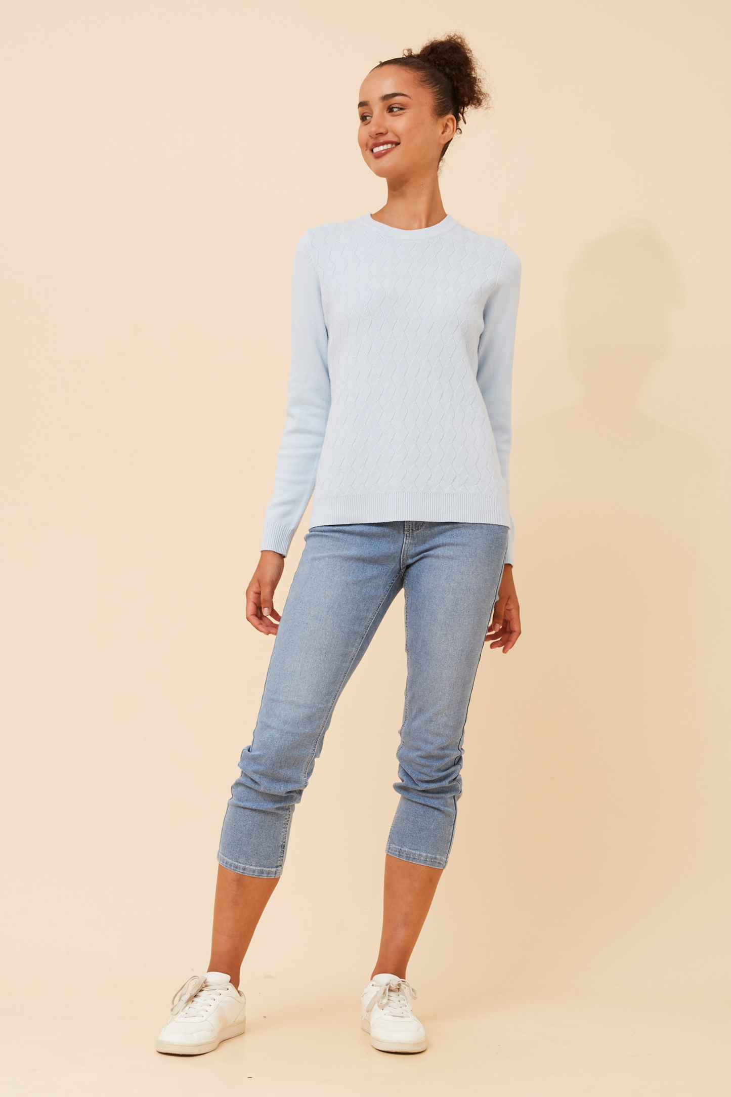 Mason Mini Diamond Pattern Knit Sky KP522514