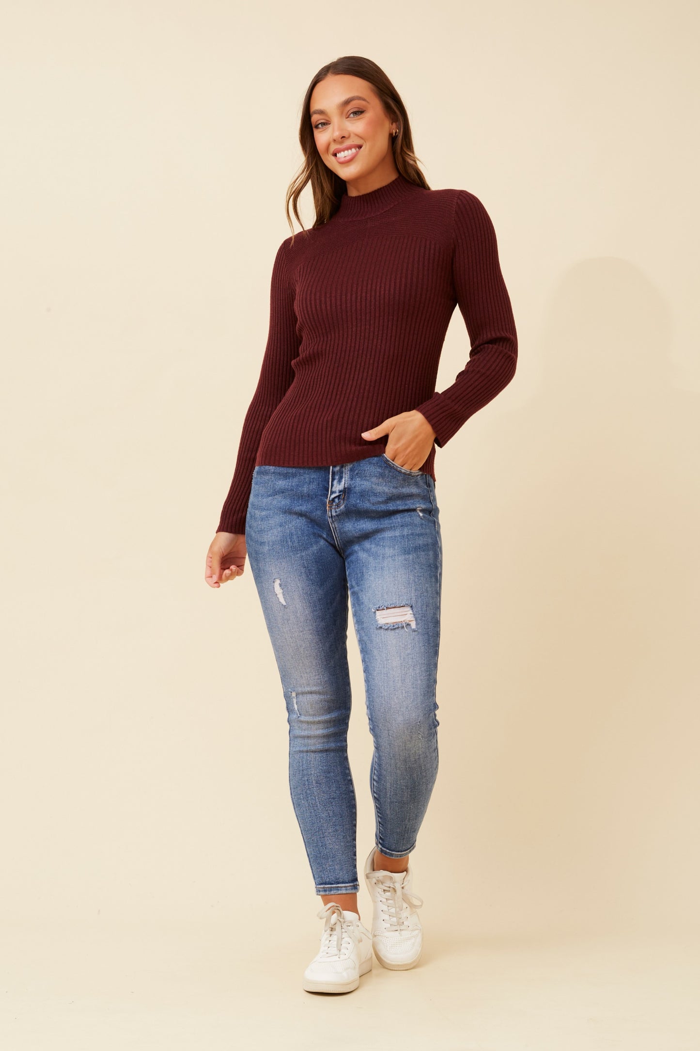 Alba Knit Jumper KP508787 Port