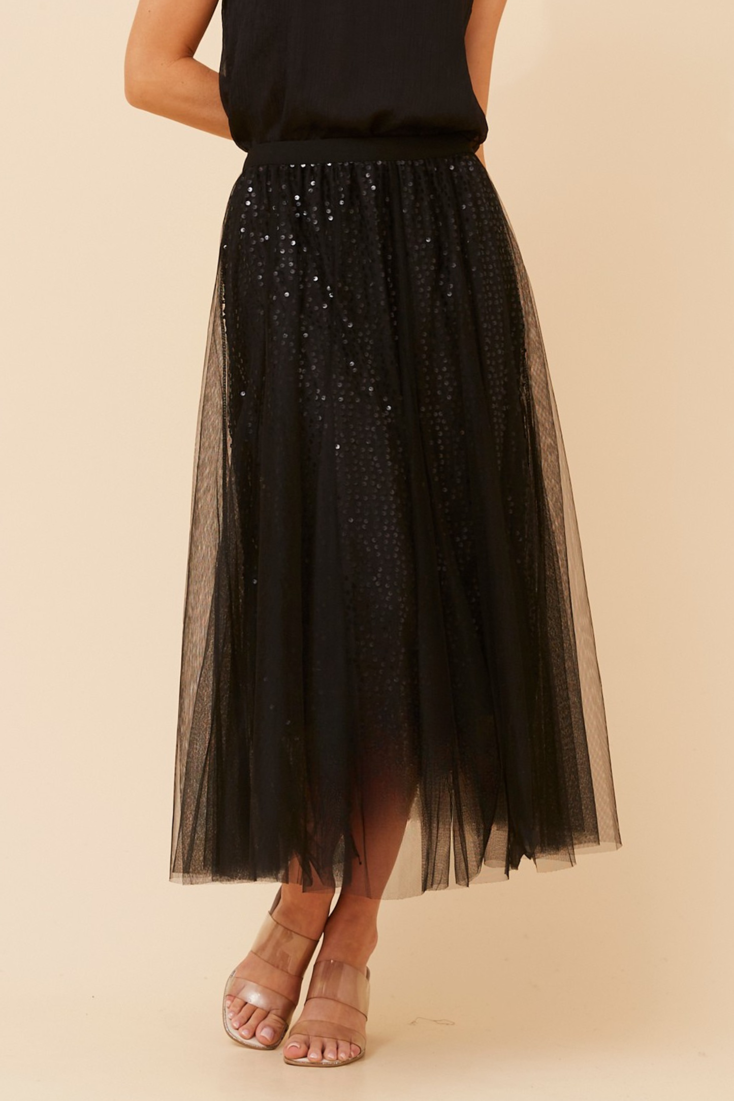 Caroline Mesh Sequin Skirt S175207