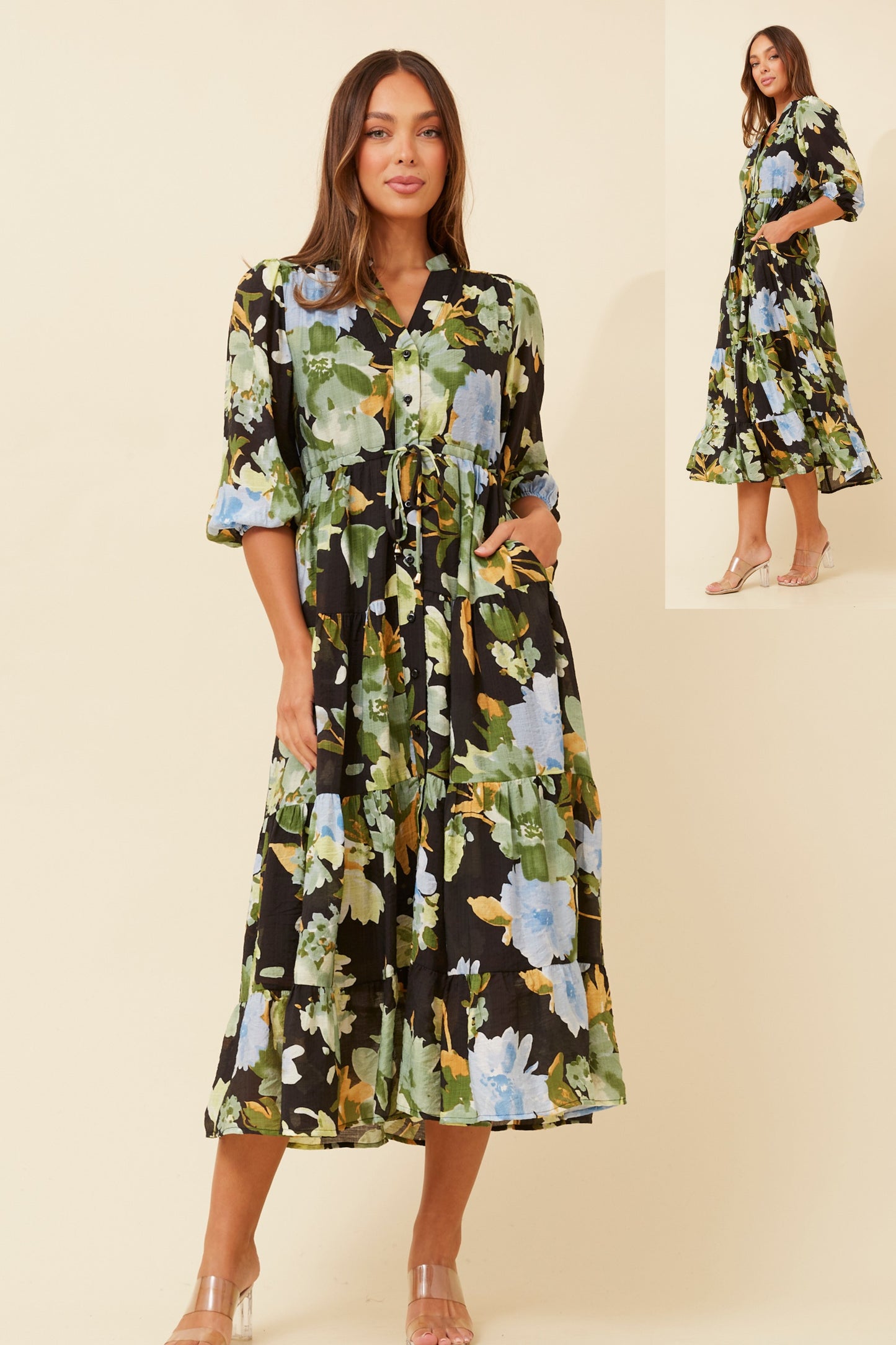 Greta Floral Maxi Dress D522164