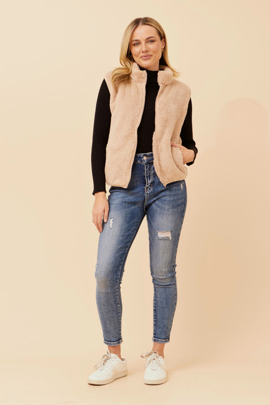 Chiara Faux Fur V524412 Beige