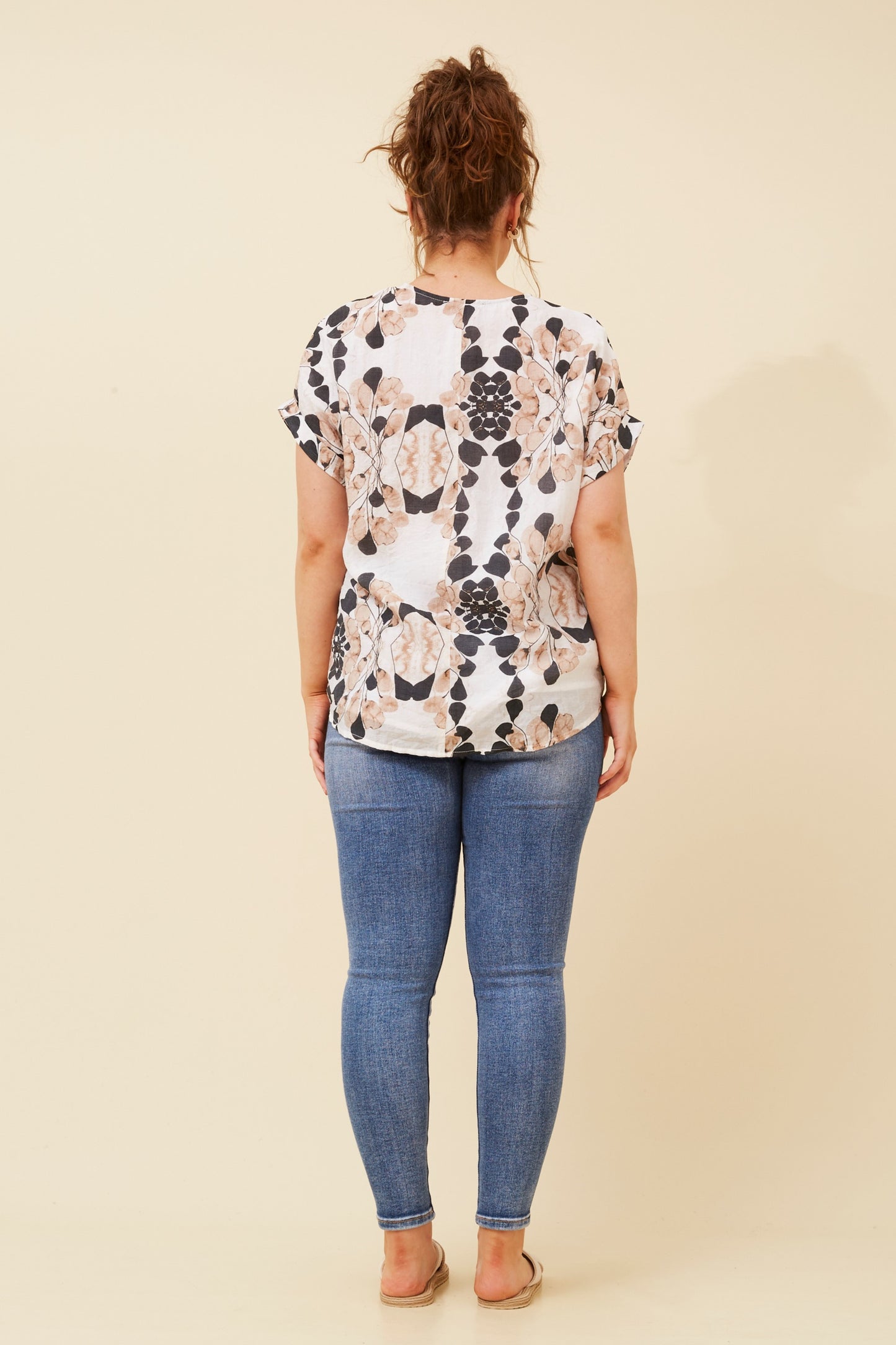 Nia Abstract Print Top T519696