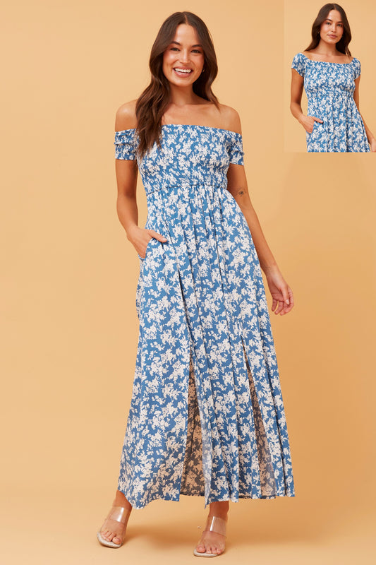 Robin Floral Print Maxi Dress - D732378