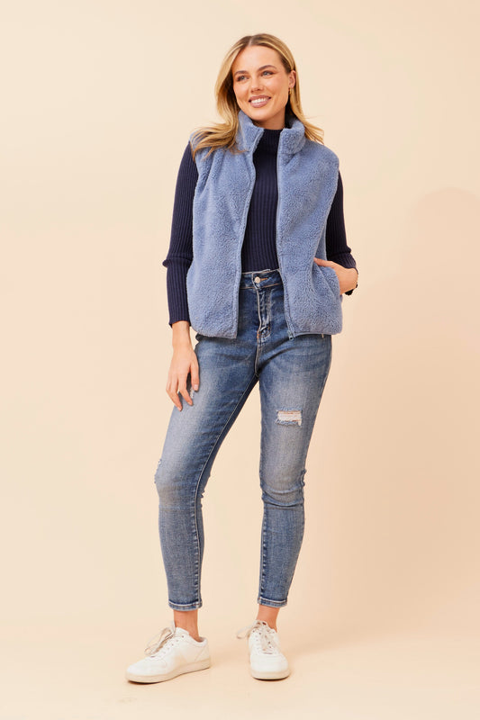 Chiara Faux Fur V524412 Indigo