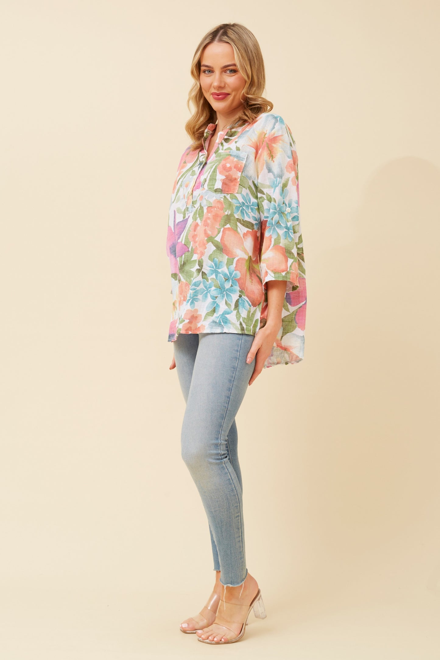 Zana Italian Floral Top T520034
