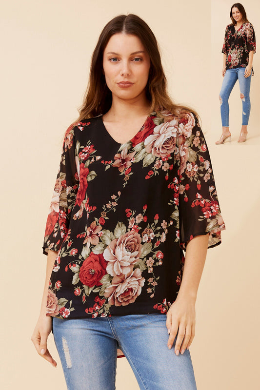 Ariette Floral Printed BlouseT523880