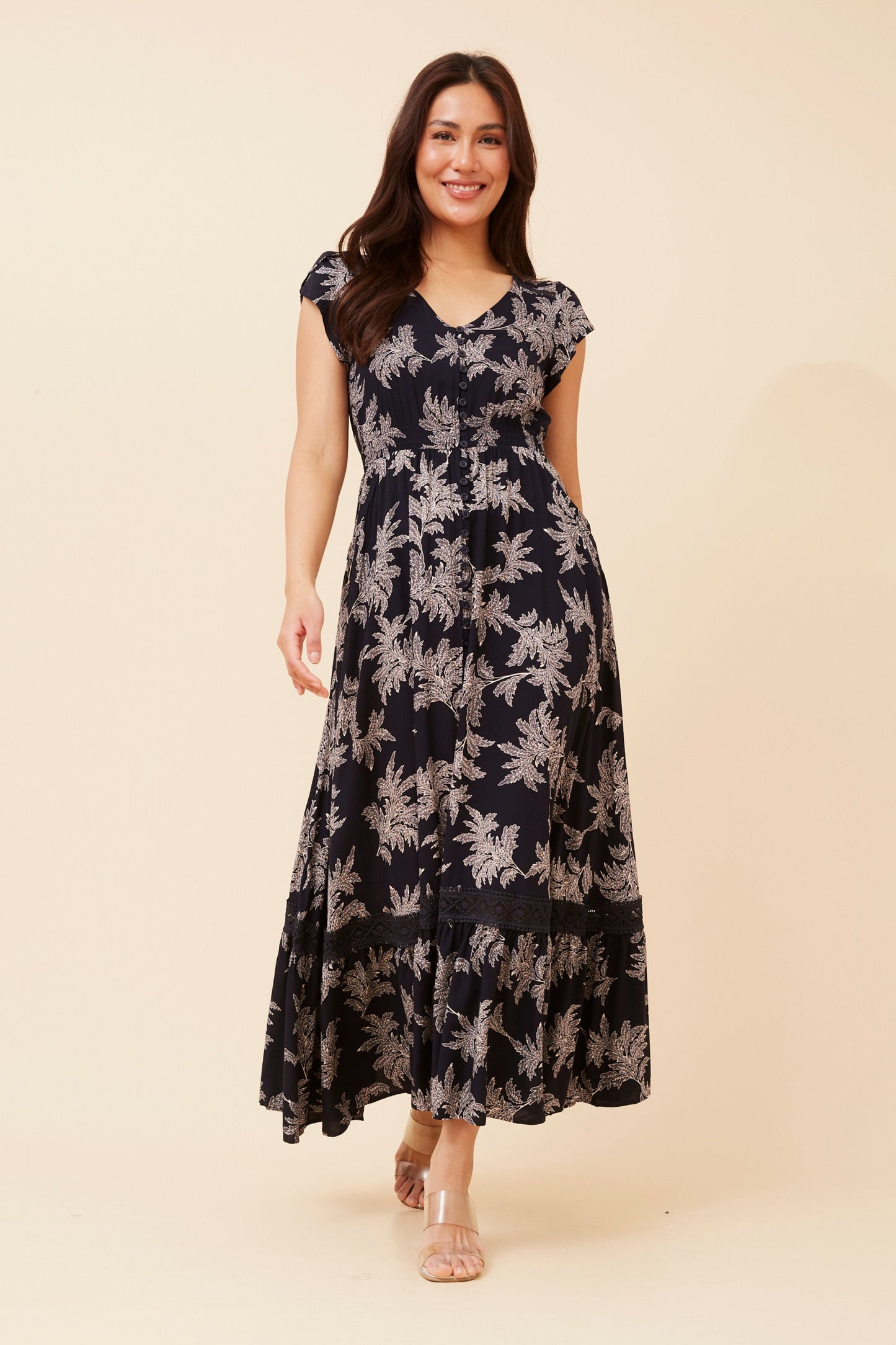 Sascha Floral Print Maxi Dress D519366