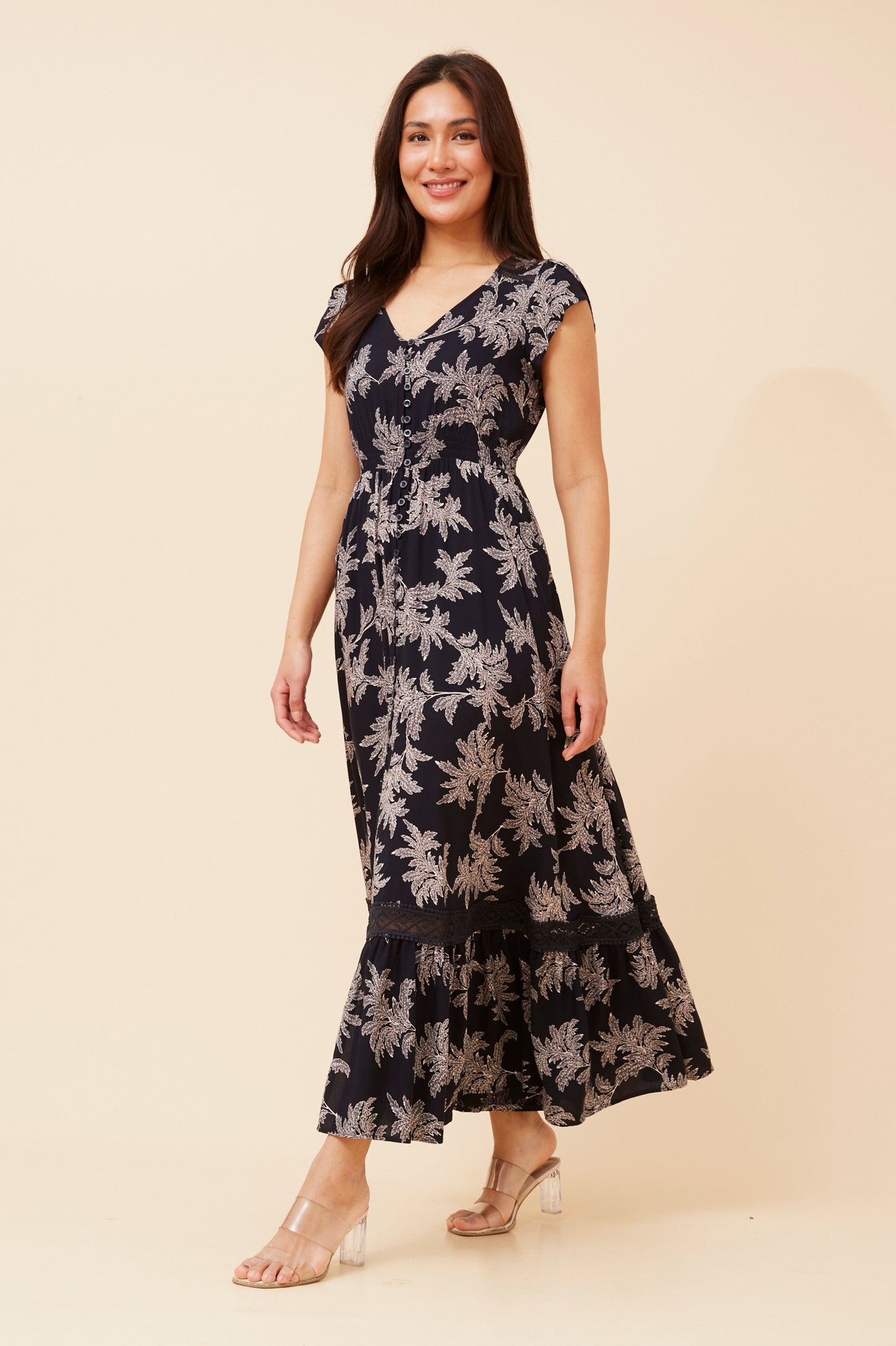 Sascha Floral Print Maxi Dress D519366