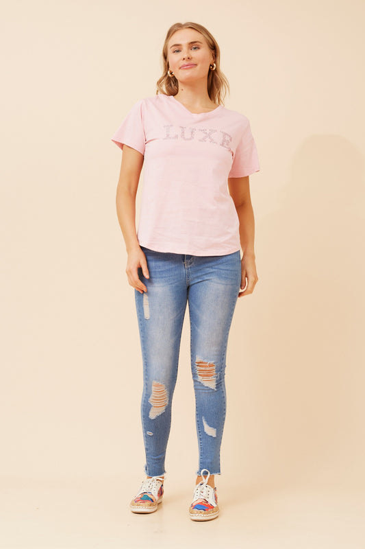 Luxe Graphic Print T-Shirt T523402