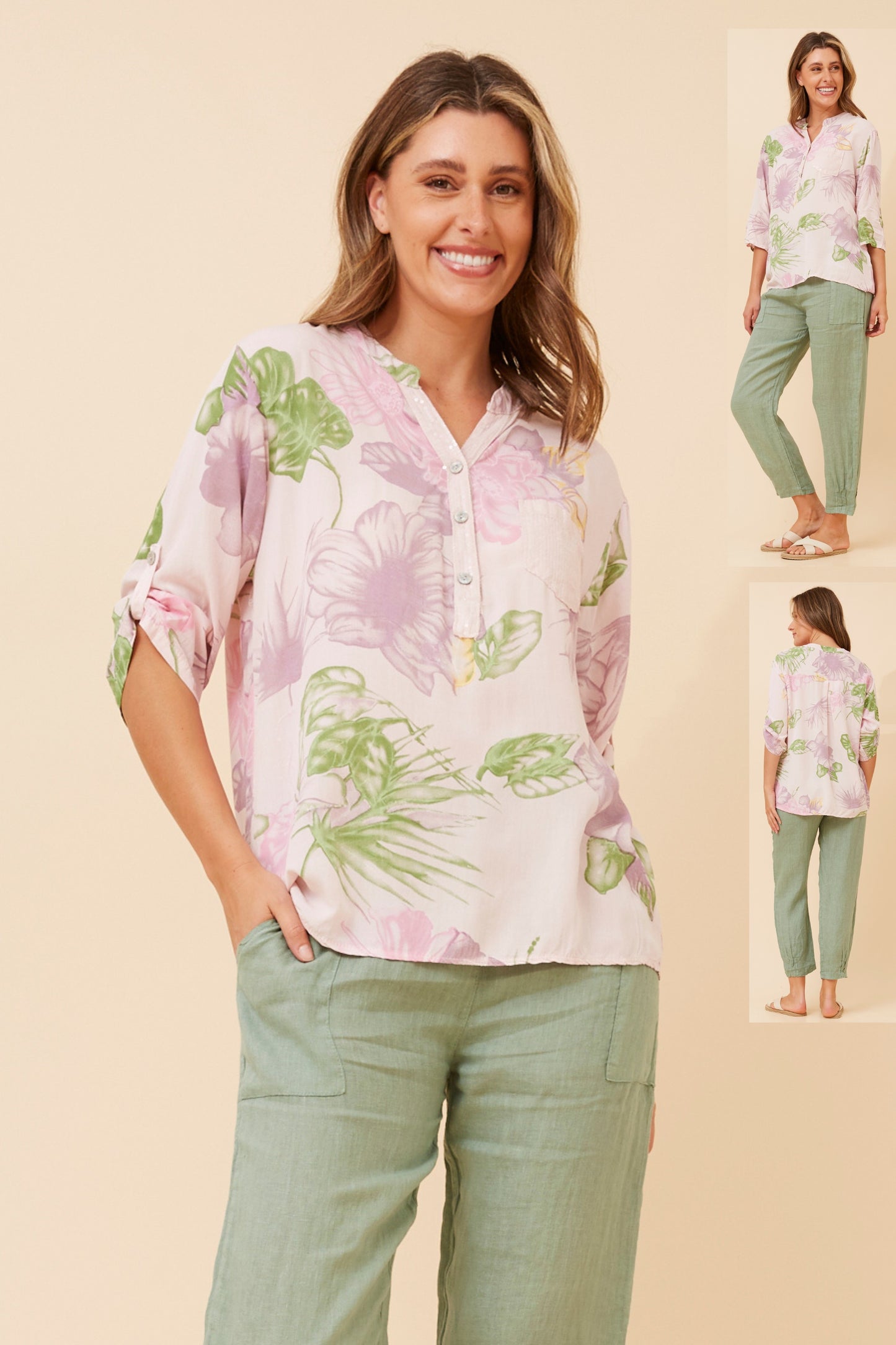 Lily Italian Top T524313 Pink