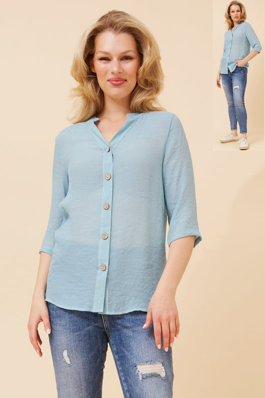 Gloria Blouse T523430 Skylight