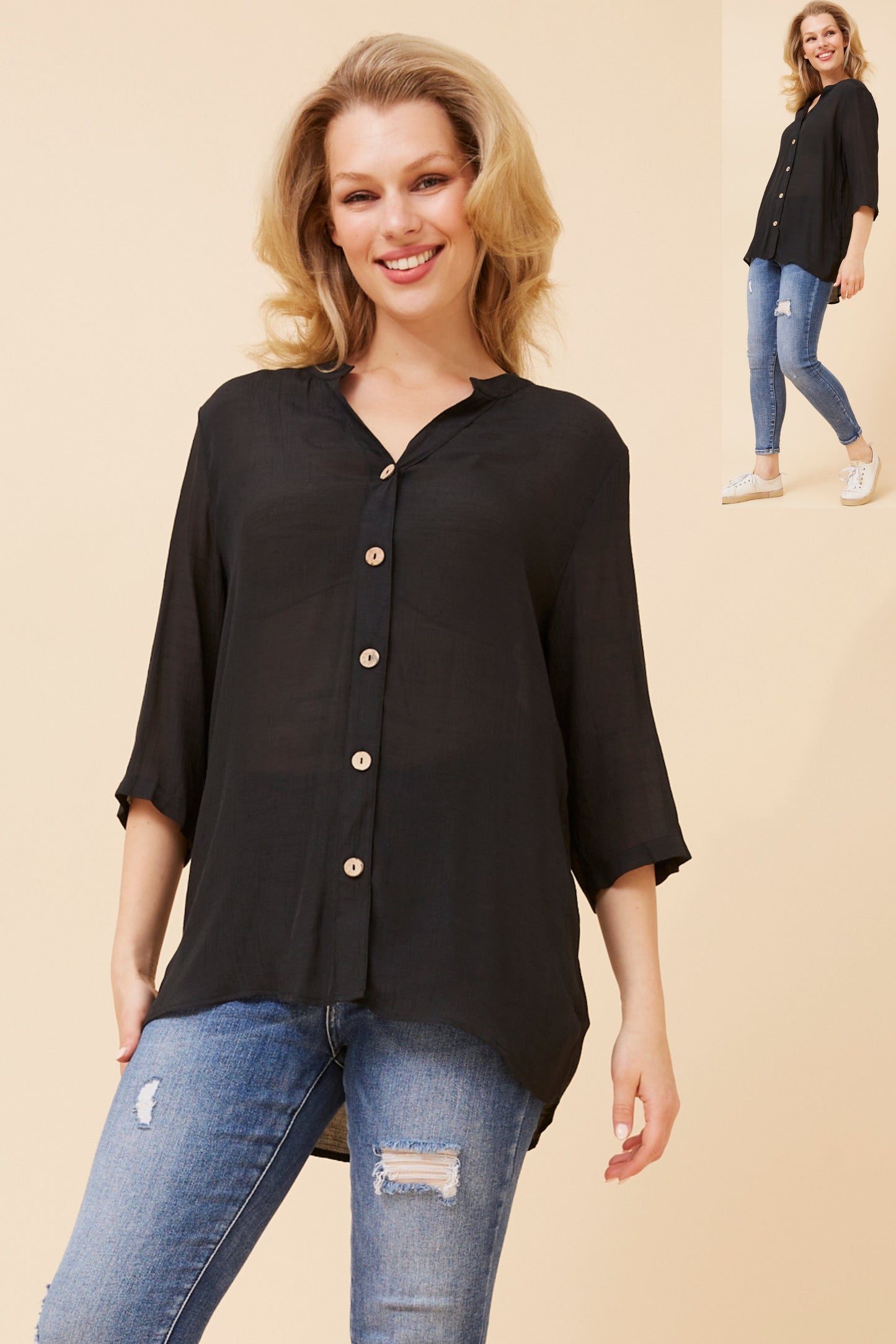 Gloria Blouse T523430 Black