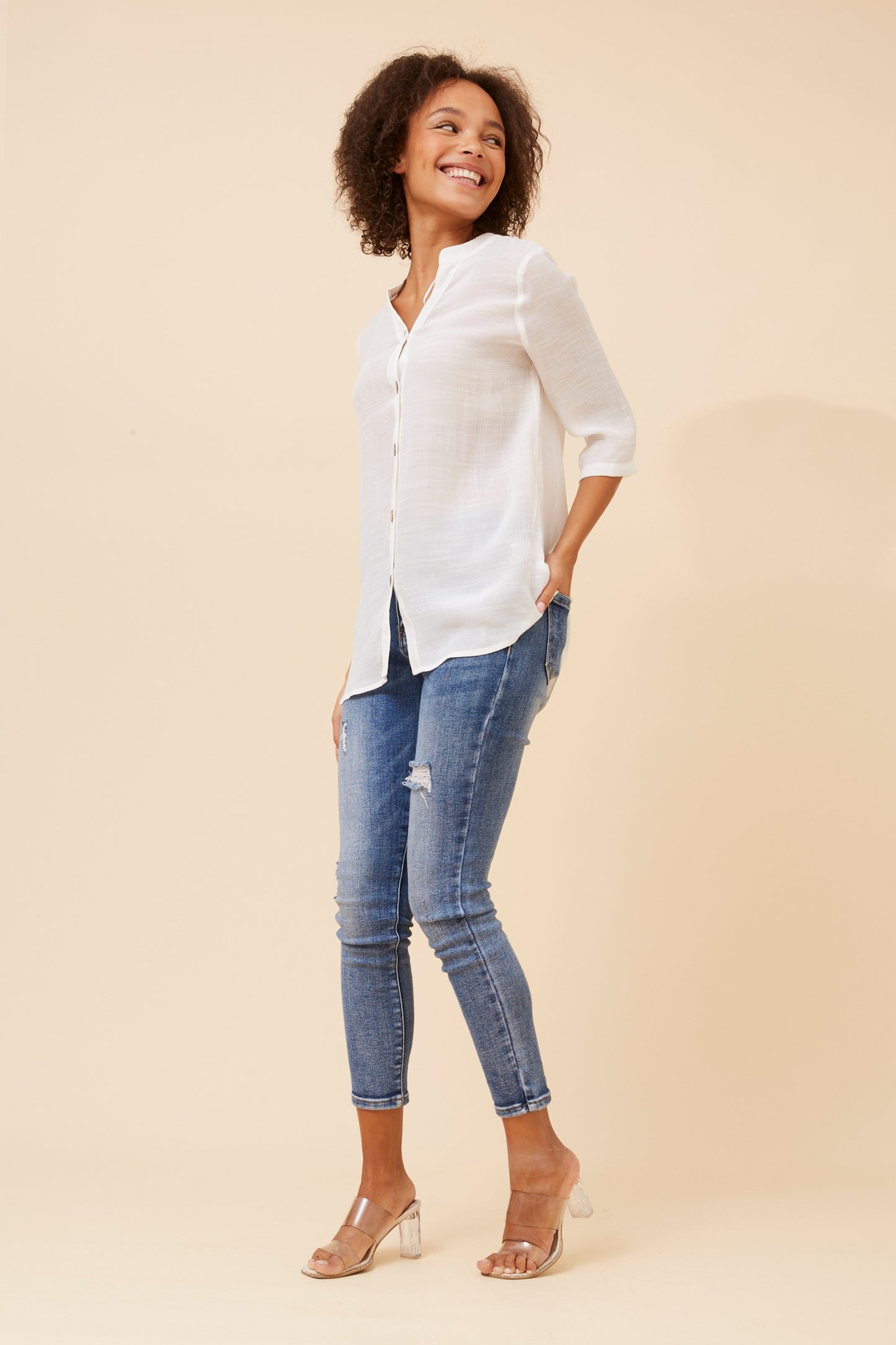 Gloria Blouse T523430 White