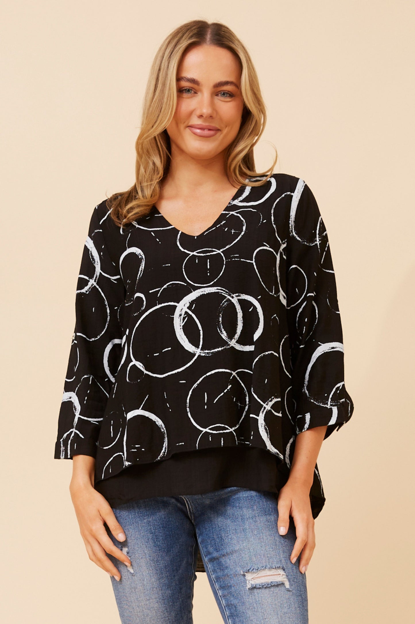 Reese Double Layer Top T733055 Black