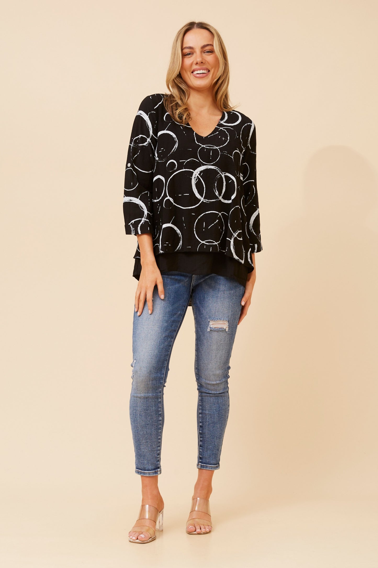 Reese Double Layer Top T733055 Black