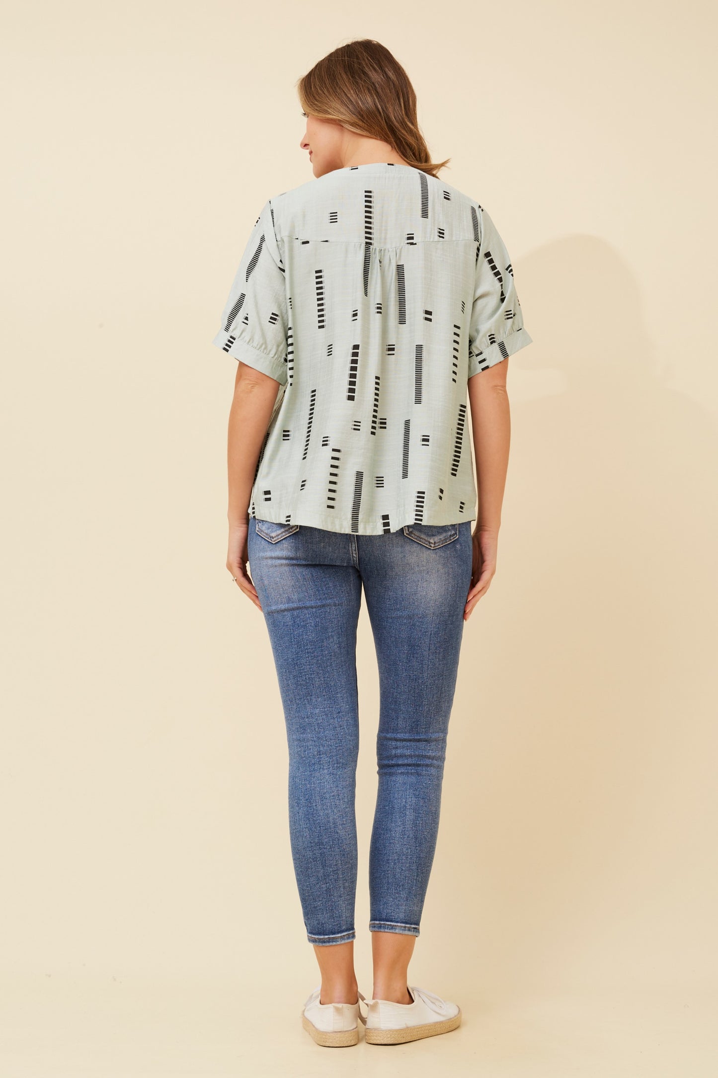 Carolyn Short Sleeve Top - Sage T731876