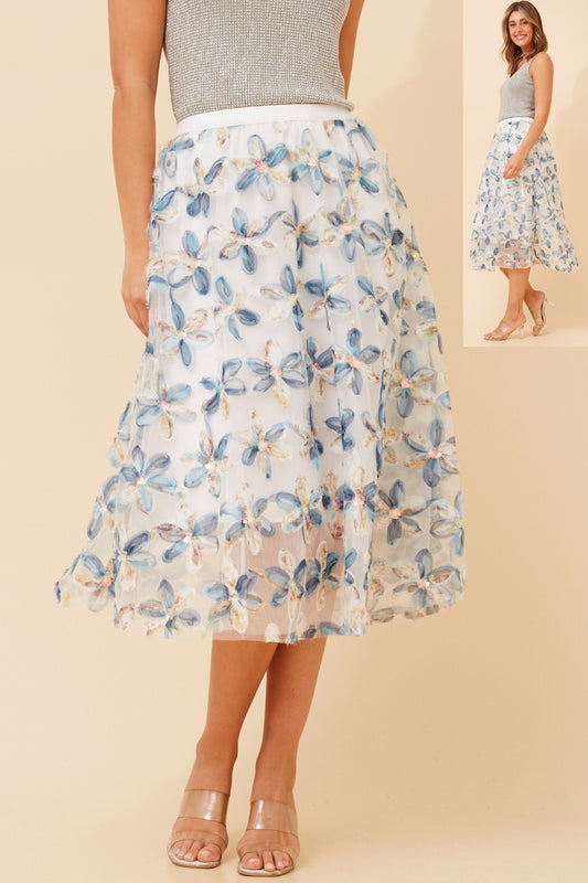 Tatum Floral Embroidered Skirt S175517