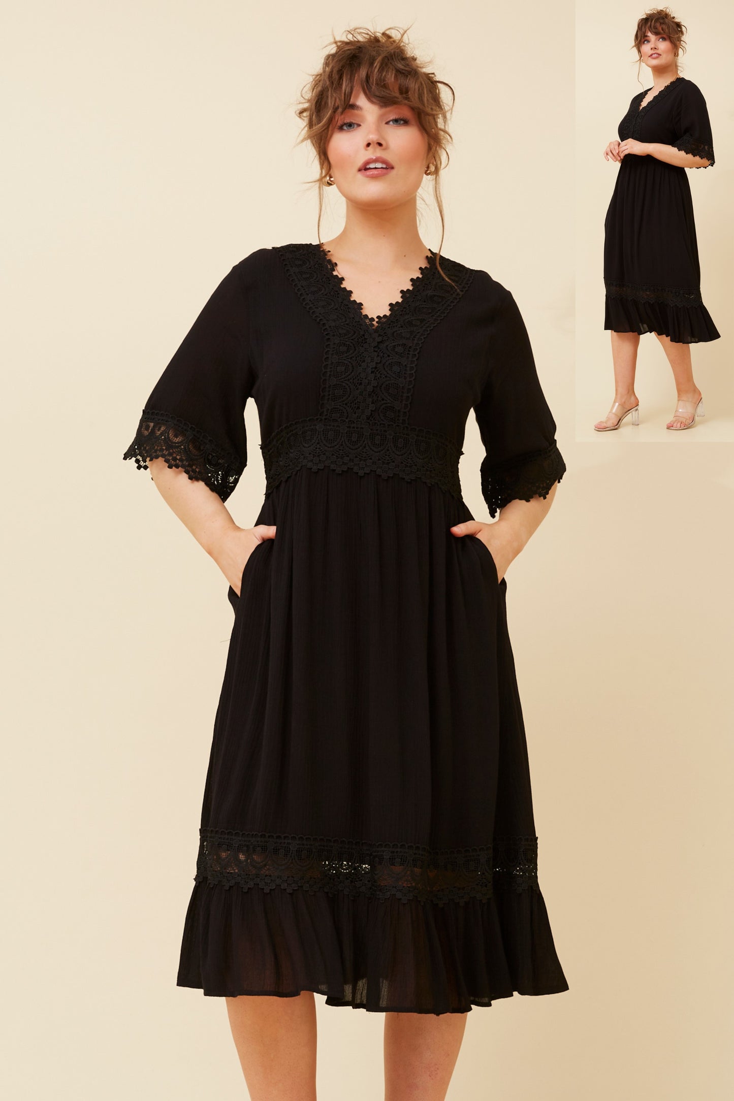 Mel Lace Midi Dress D517170