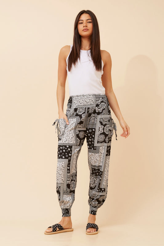 Elephant Printed Harem Pant P523467