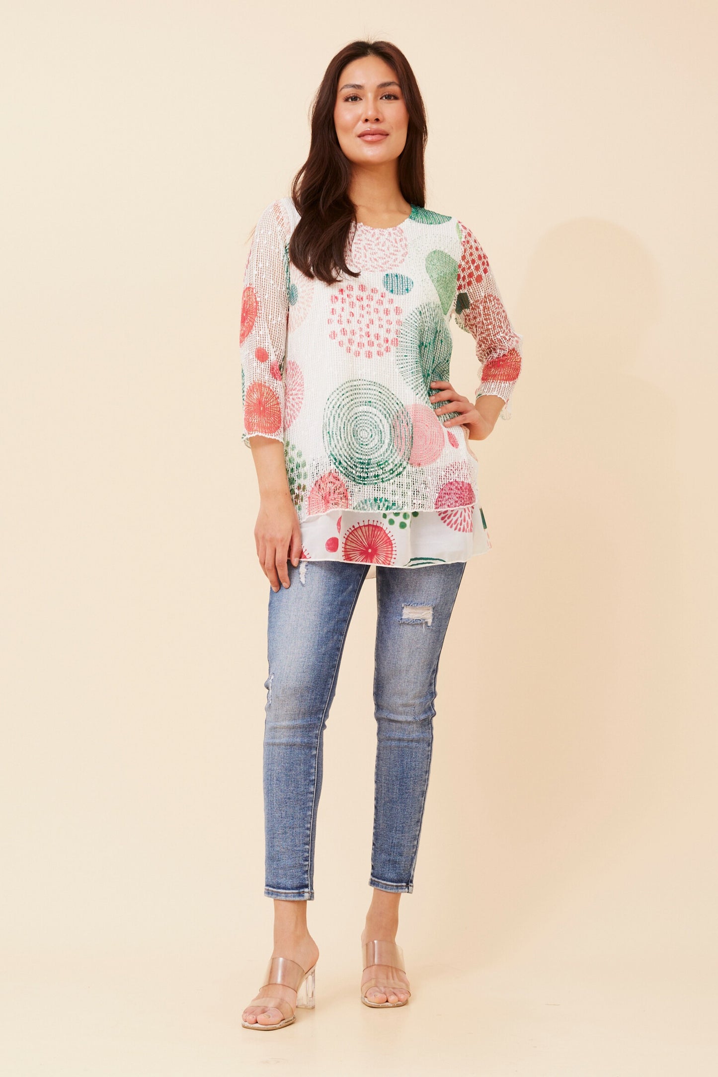 Kai Double Layer Top - Green T521201