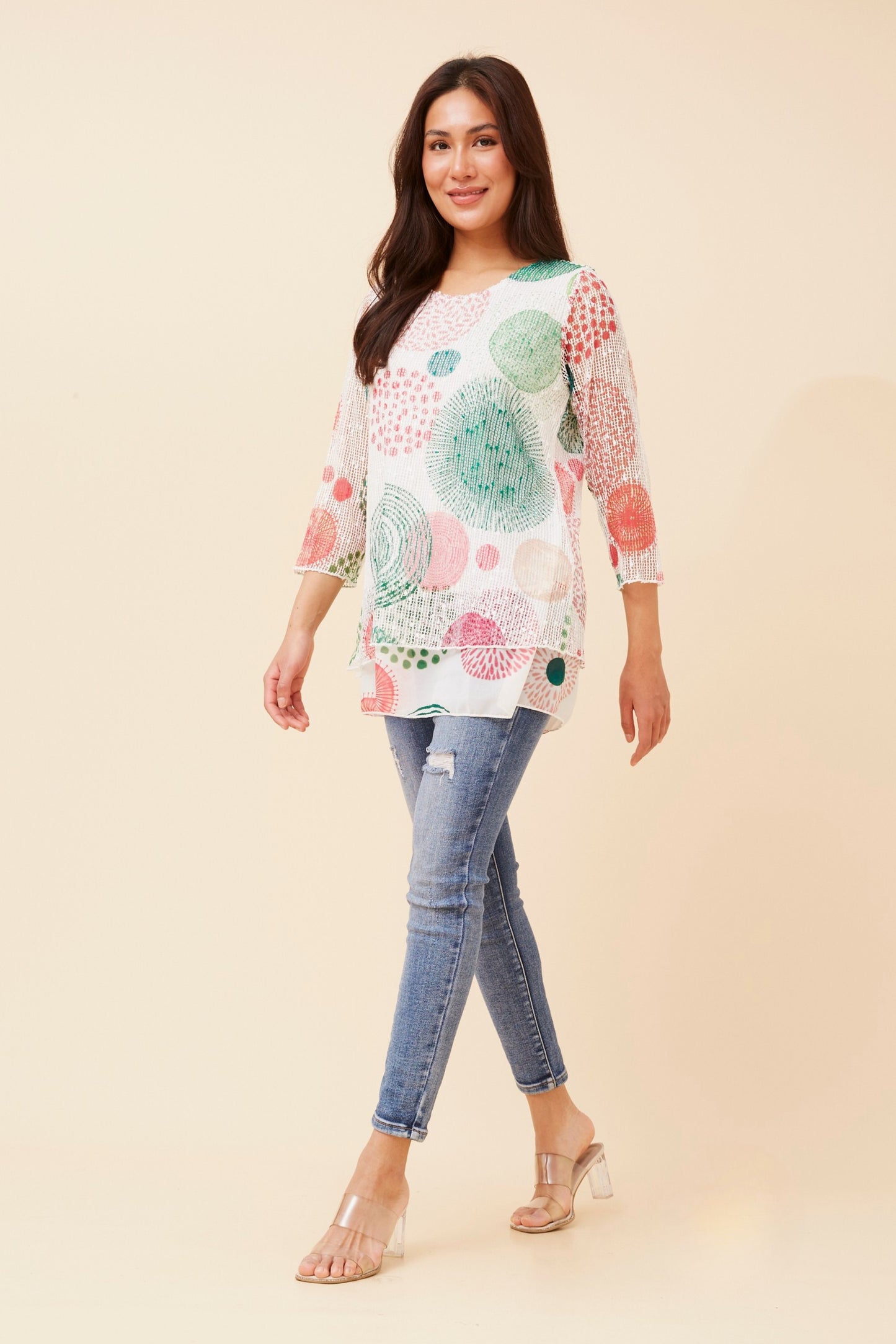 Kai Double Layer Top - Green T521201