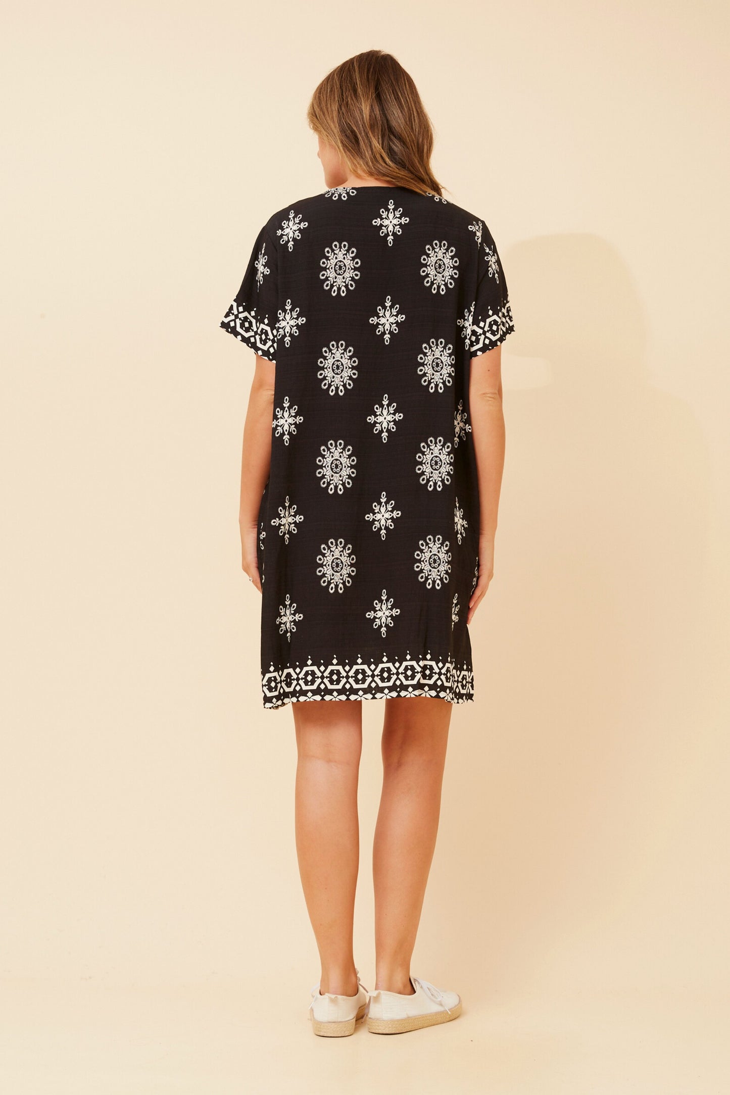 Serra Embroidery Printed Dress - D523248