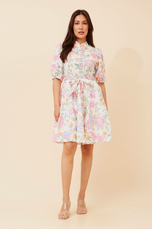 Fianna Floral Short Dress D734143