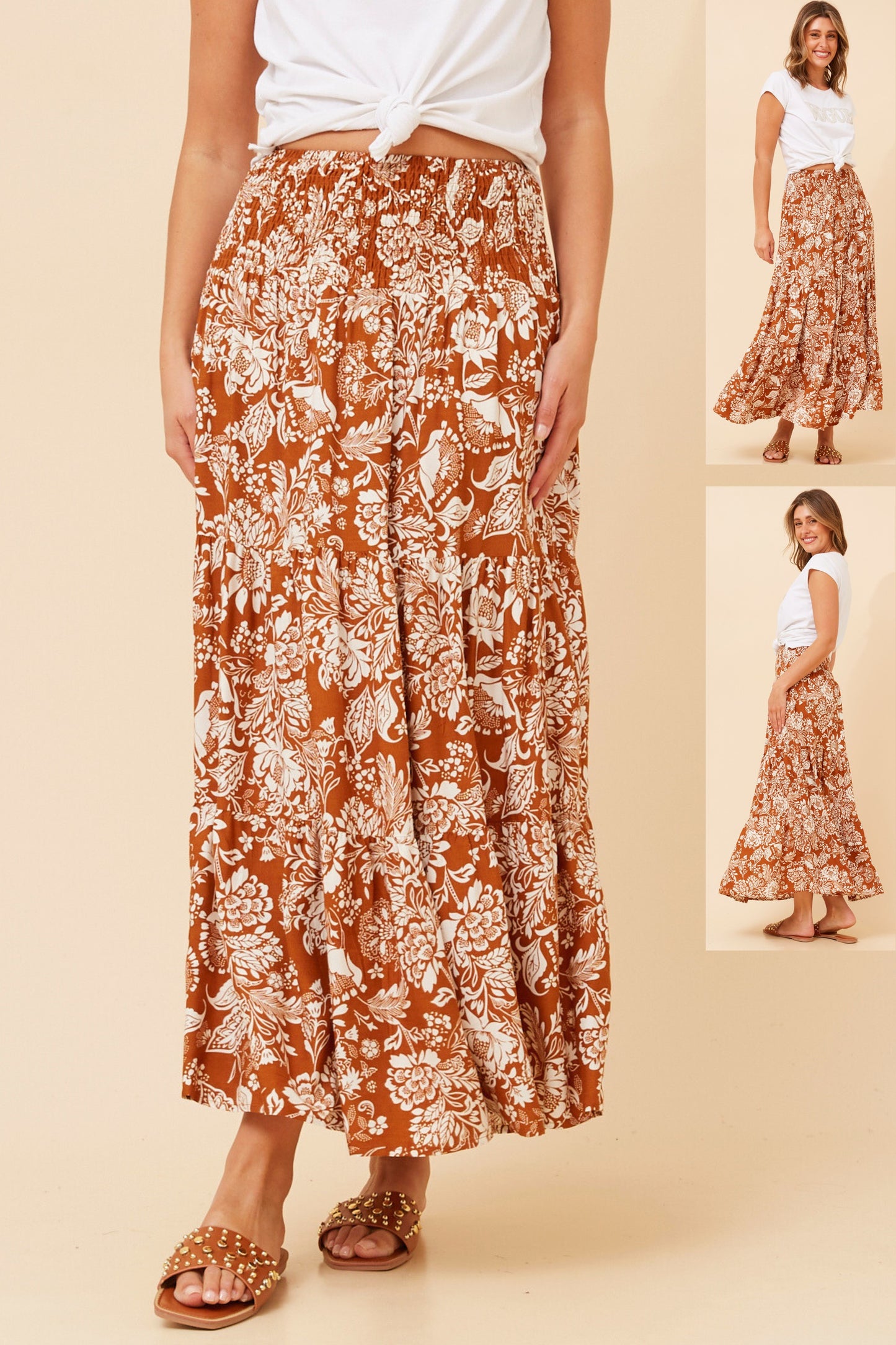 Samantha Floral Maxi Skirt - S525066
