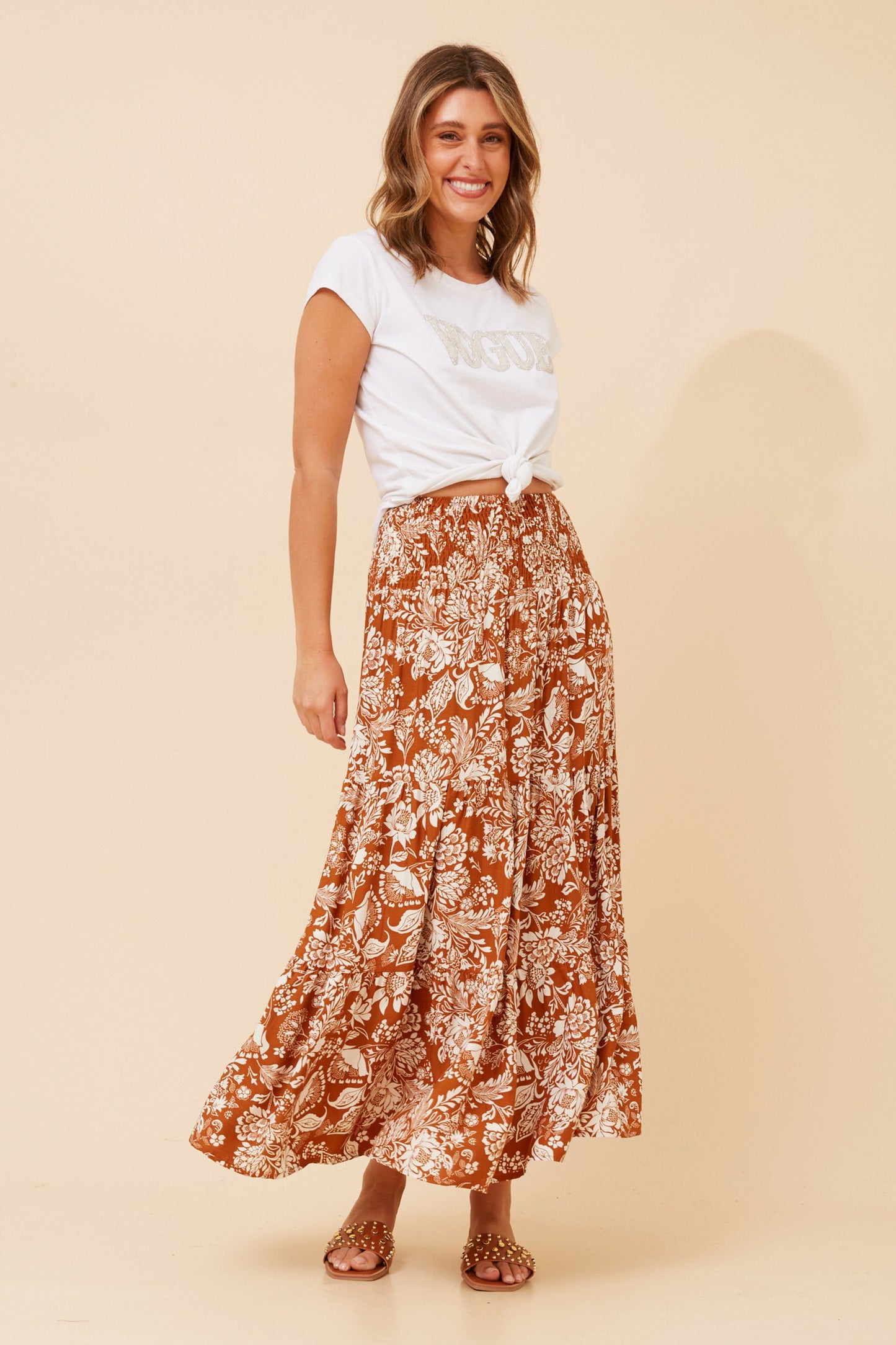 Samantha Floral Maxi Skirt - S525066
