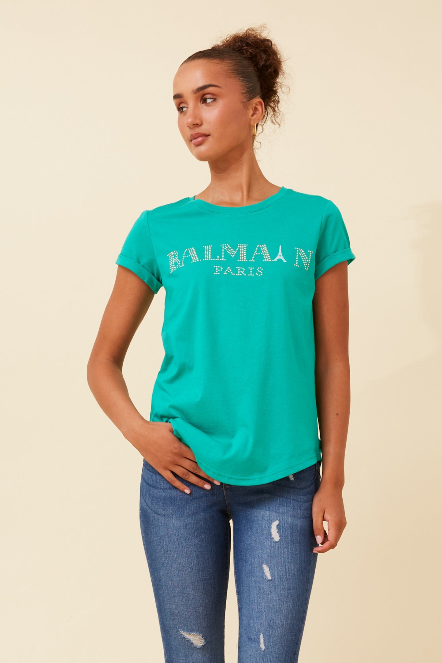 Balmain Paris T-Shirt - Jade T520128