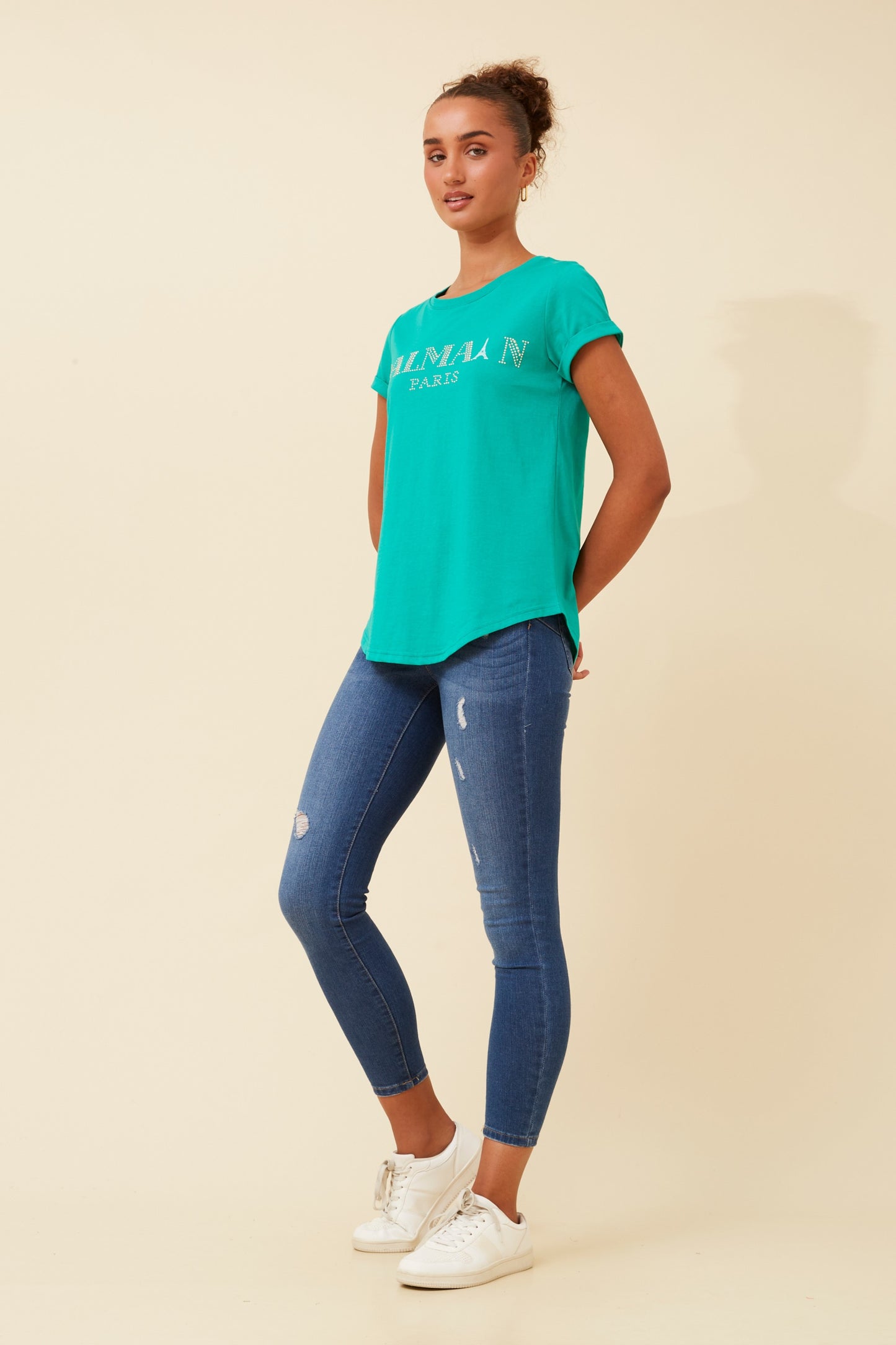 Balmain Paris T-Shirt - Jade T520128