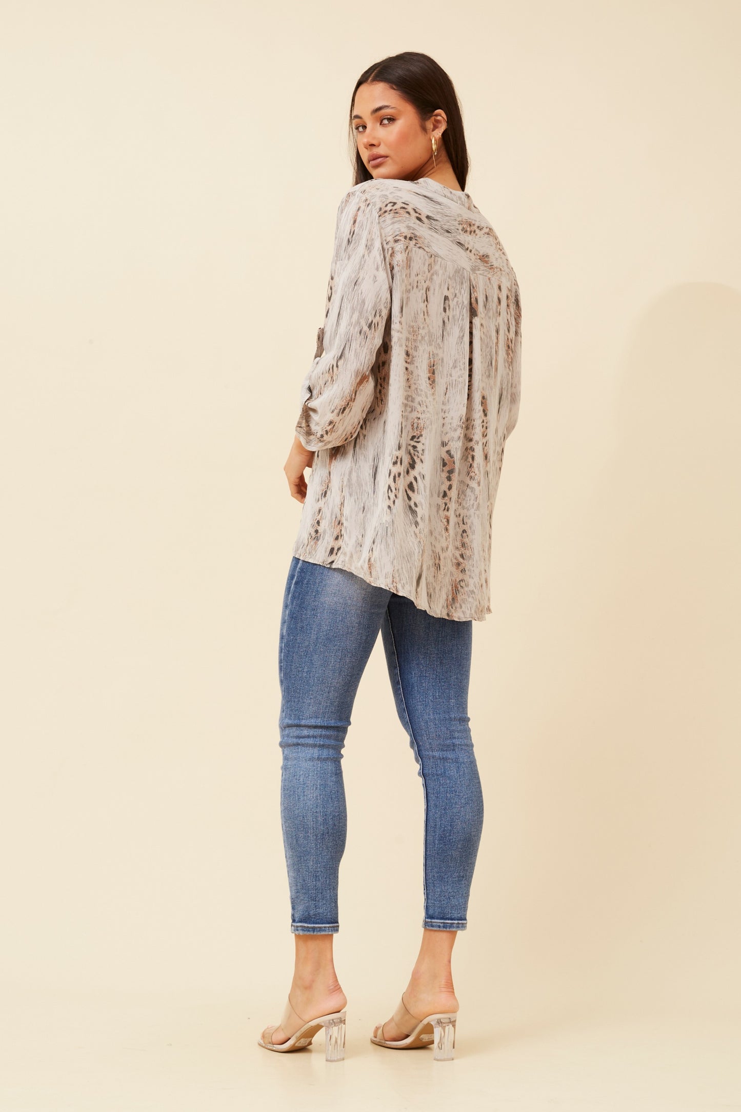 Elya Italian Blouse T524019 Mocha