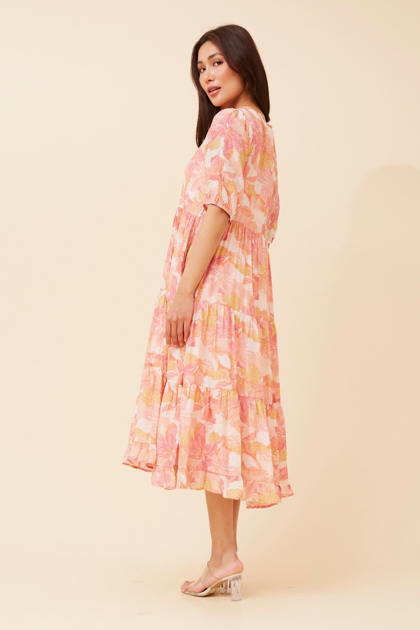 Arabella Floral Midi Dress D523686