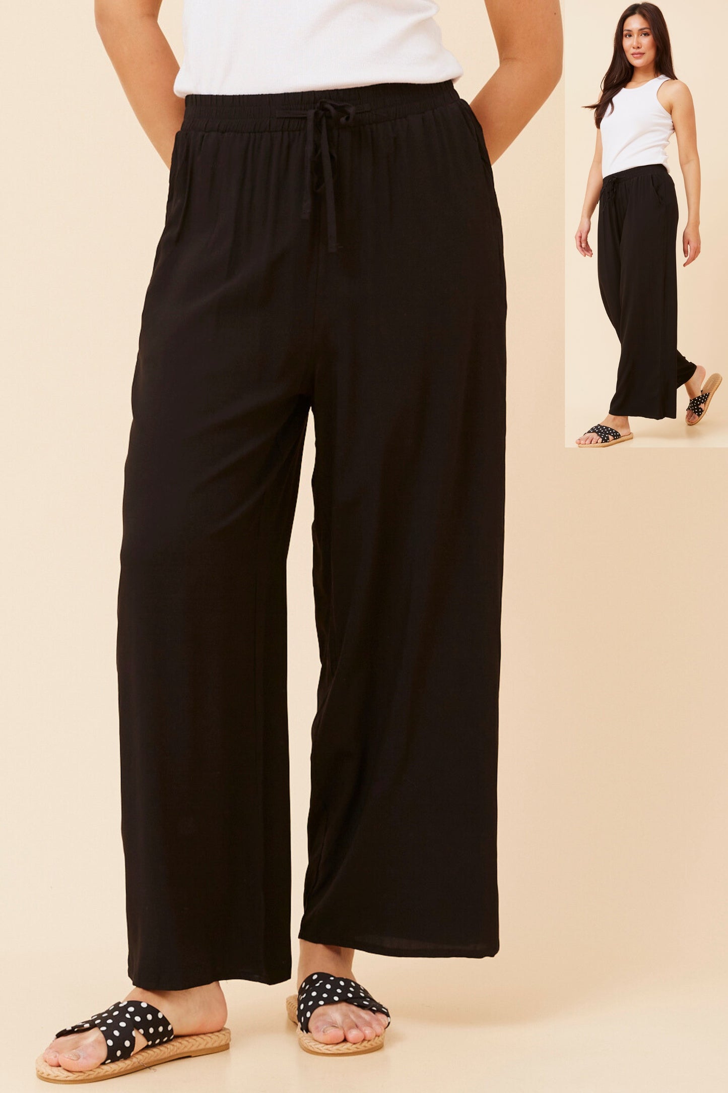 Ziggy Culotte Pants P524486 Black