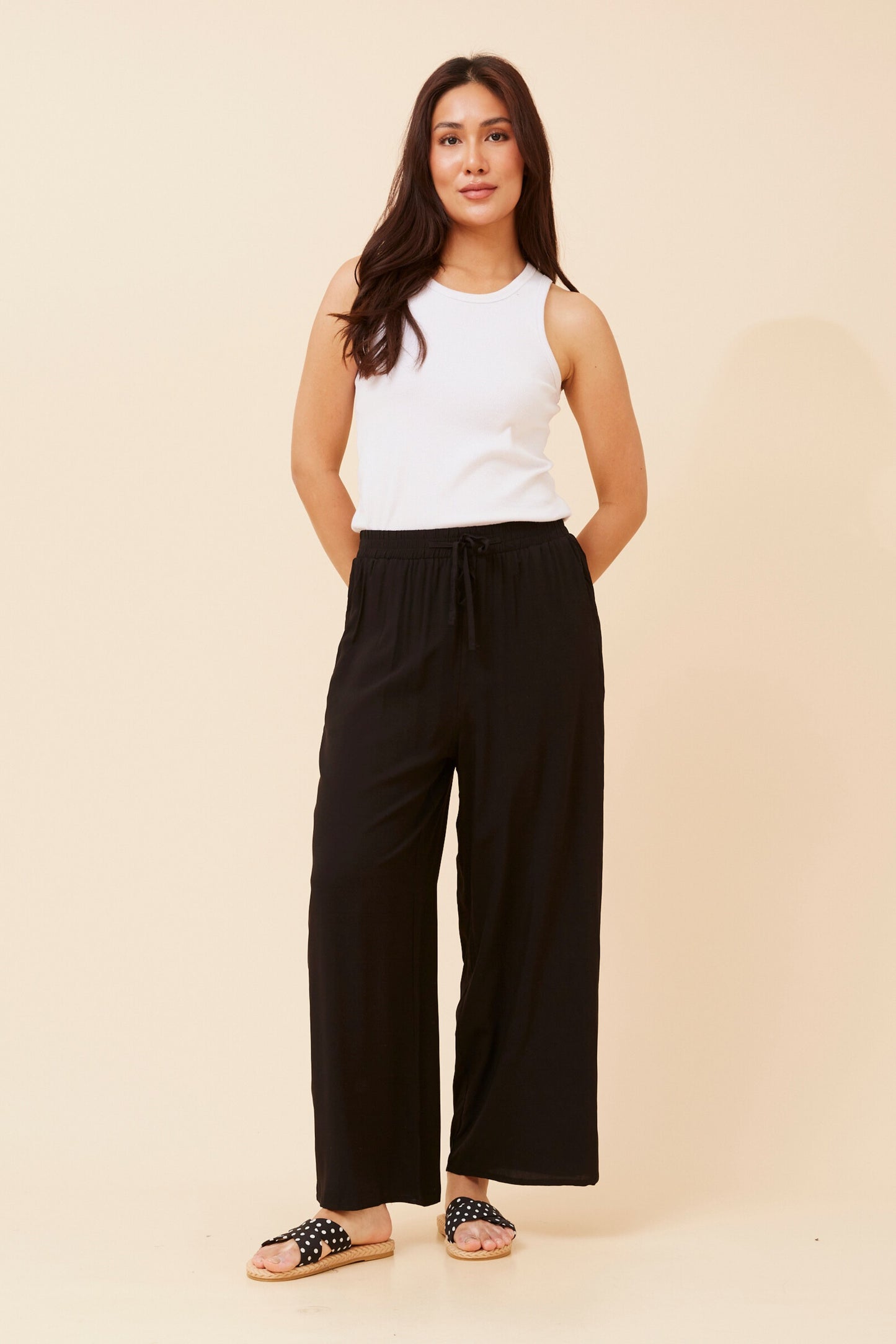 Ziggy Culotte Pants P524486 Black