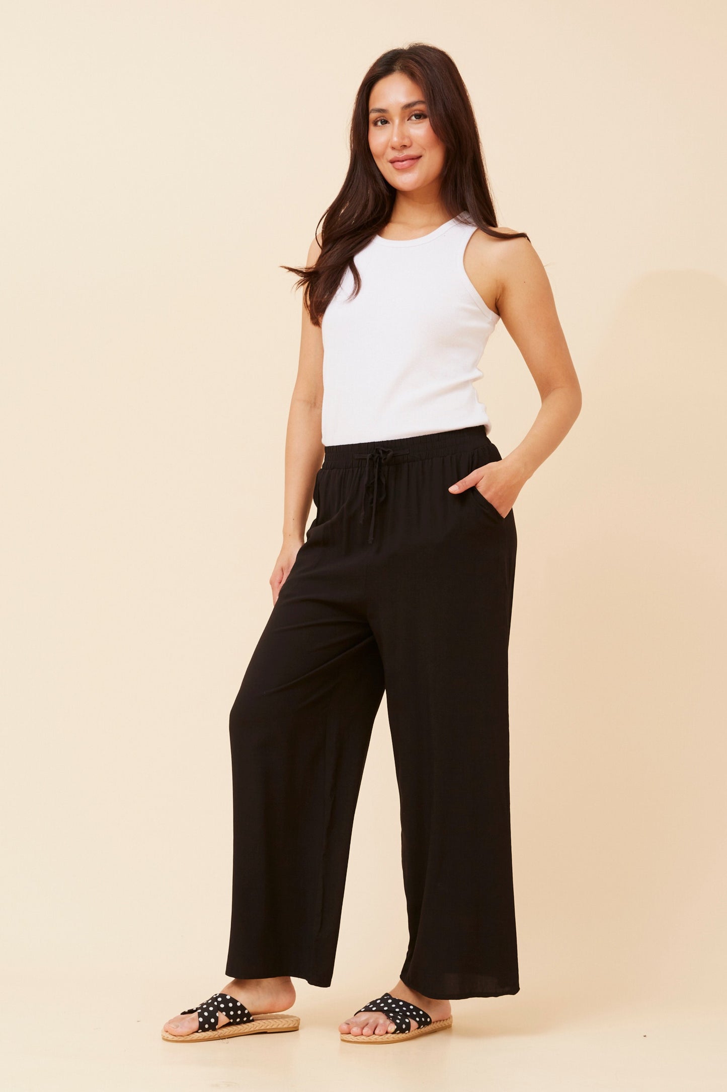Ziggy Culotte Pants P524486 Black