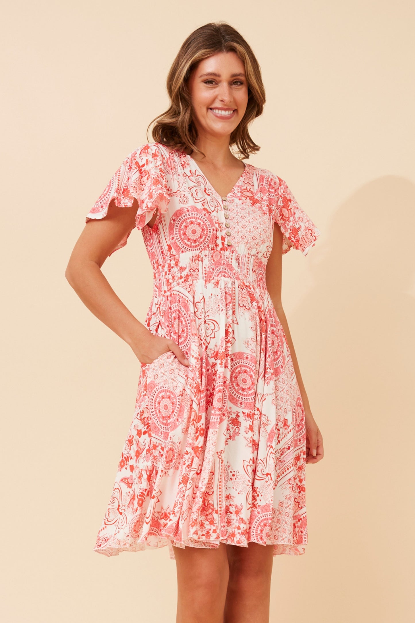 Ivona Abstract Boho Dress - D523286