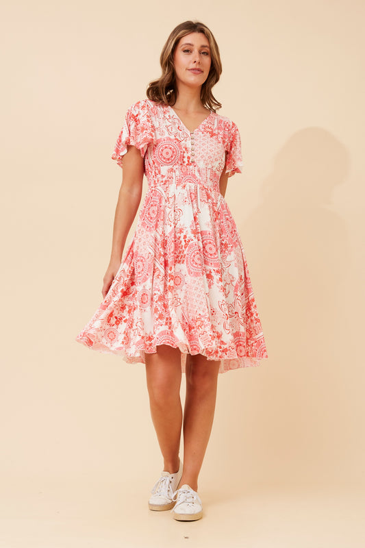 Ivona Abstract Boho Dress - D523286