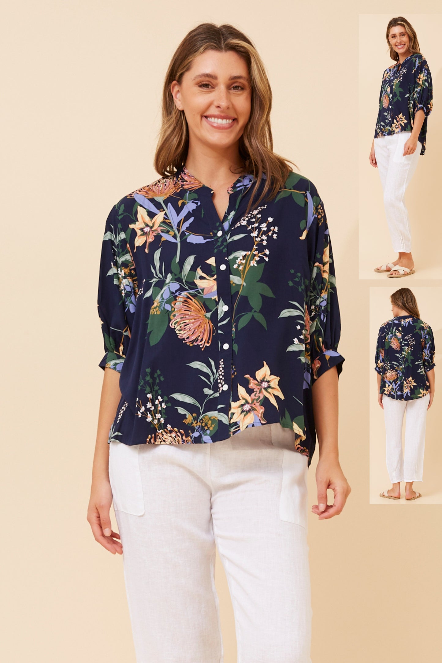 Rosa Floral Print Shirt- T524831