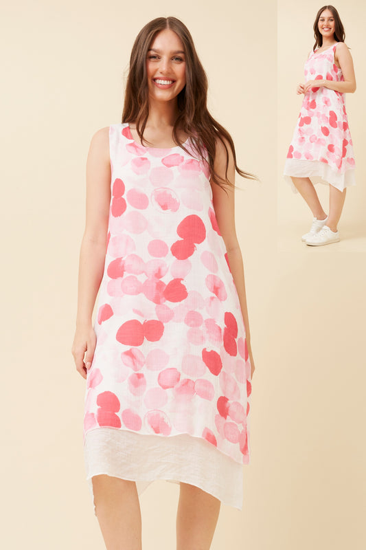 Elowen Polka Dot Print Dress D521660