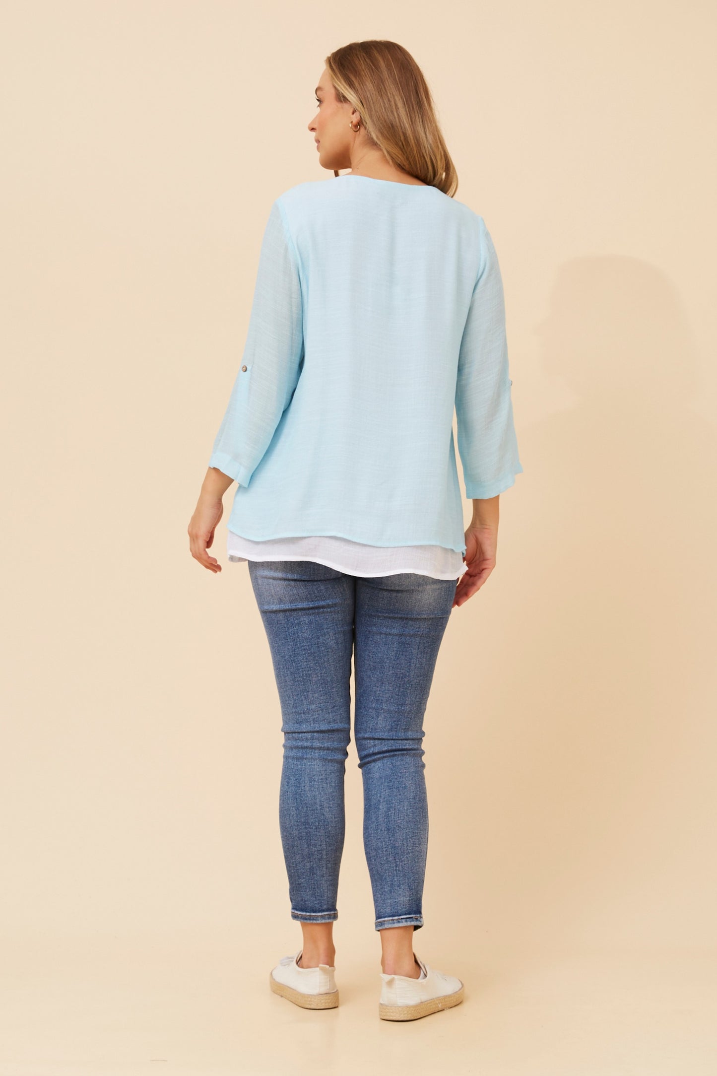 Rionne Polka dot Double Layer Top T523221