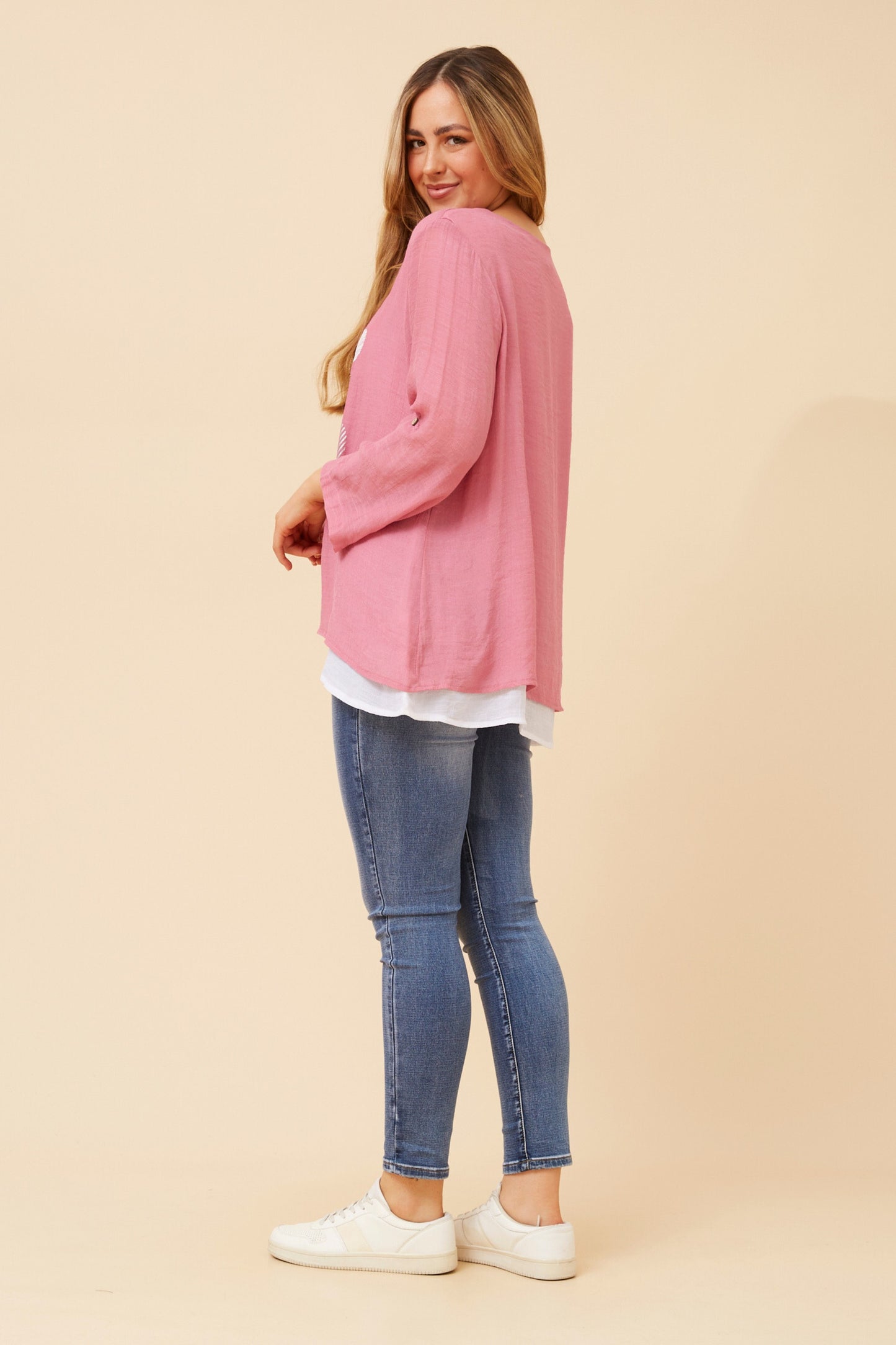 Rionne Double Layer Top T523221 Rouge
