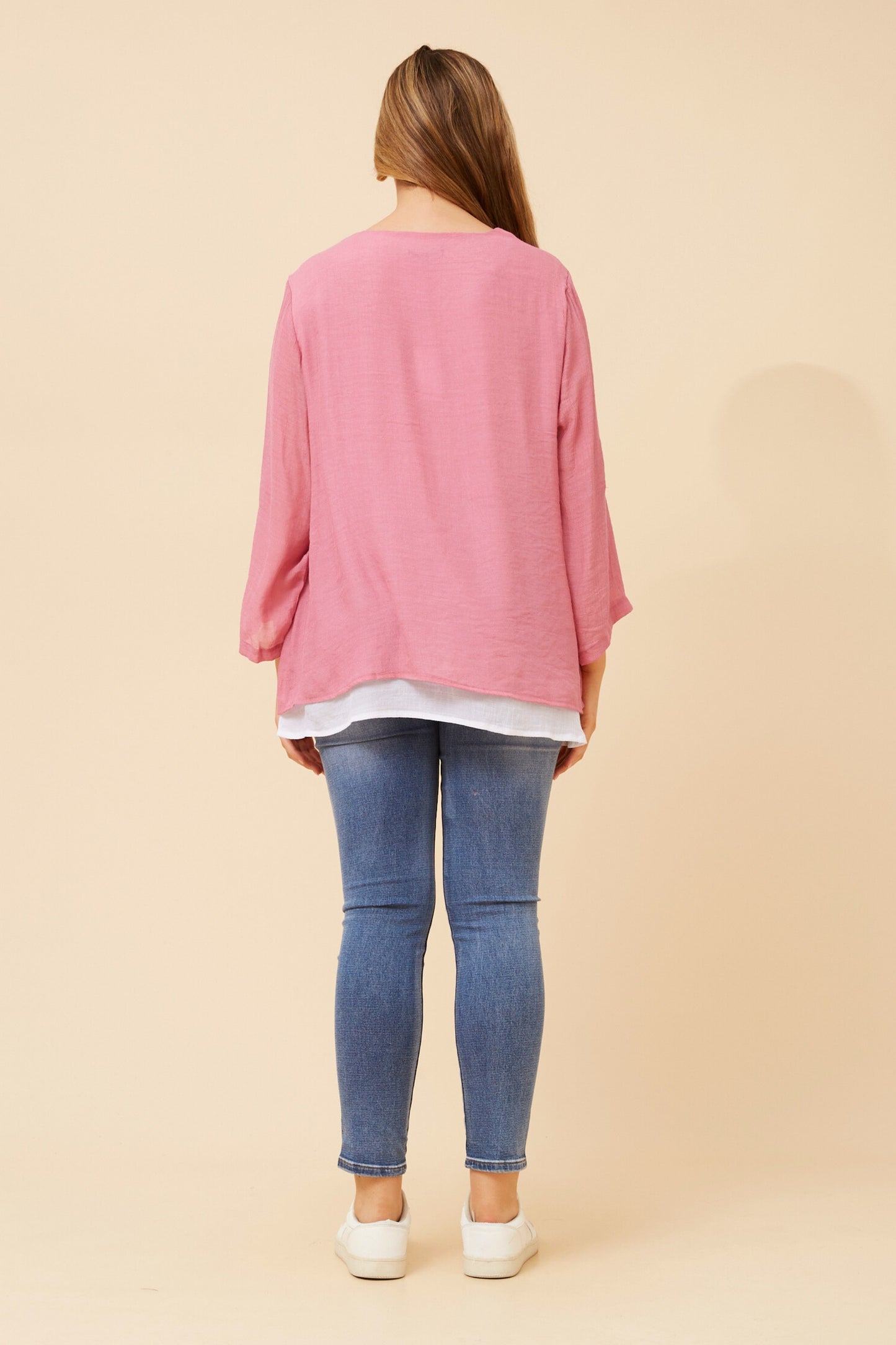 Rionne Double Layer Top T523221 Rouge