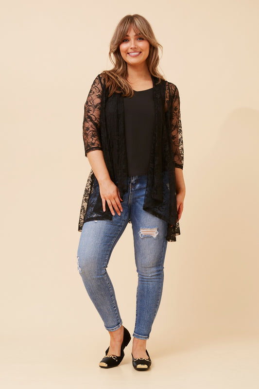 Bria Lace Waterfall Cardigan C525231