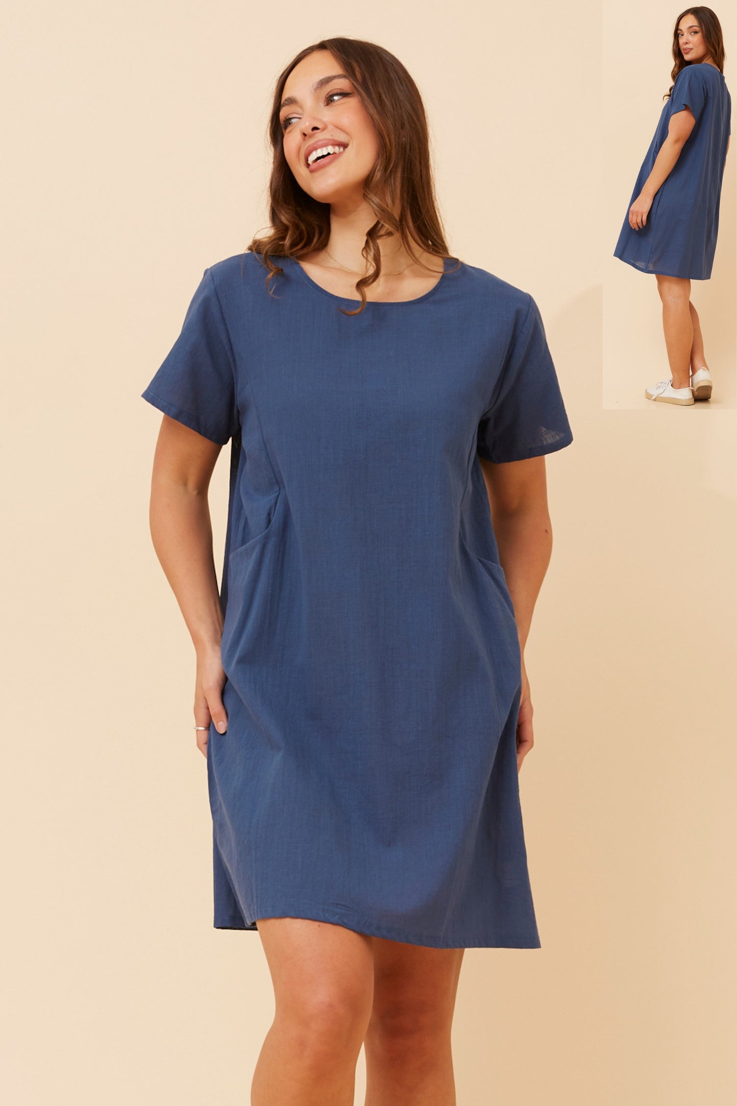 Serra Tunic Dress D523207 Indigo