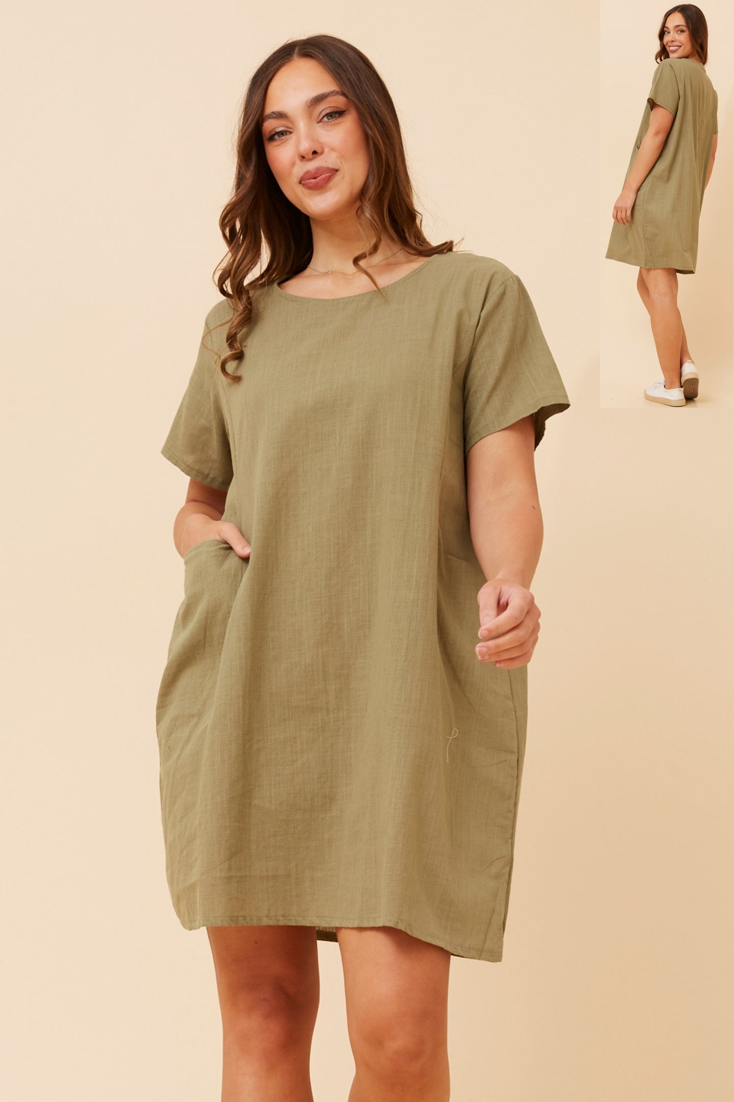 Serra Tunic Dress D523207 Sage