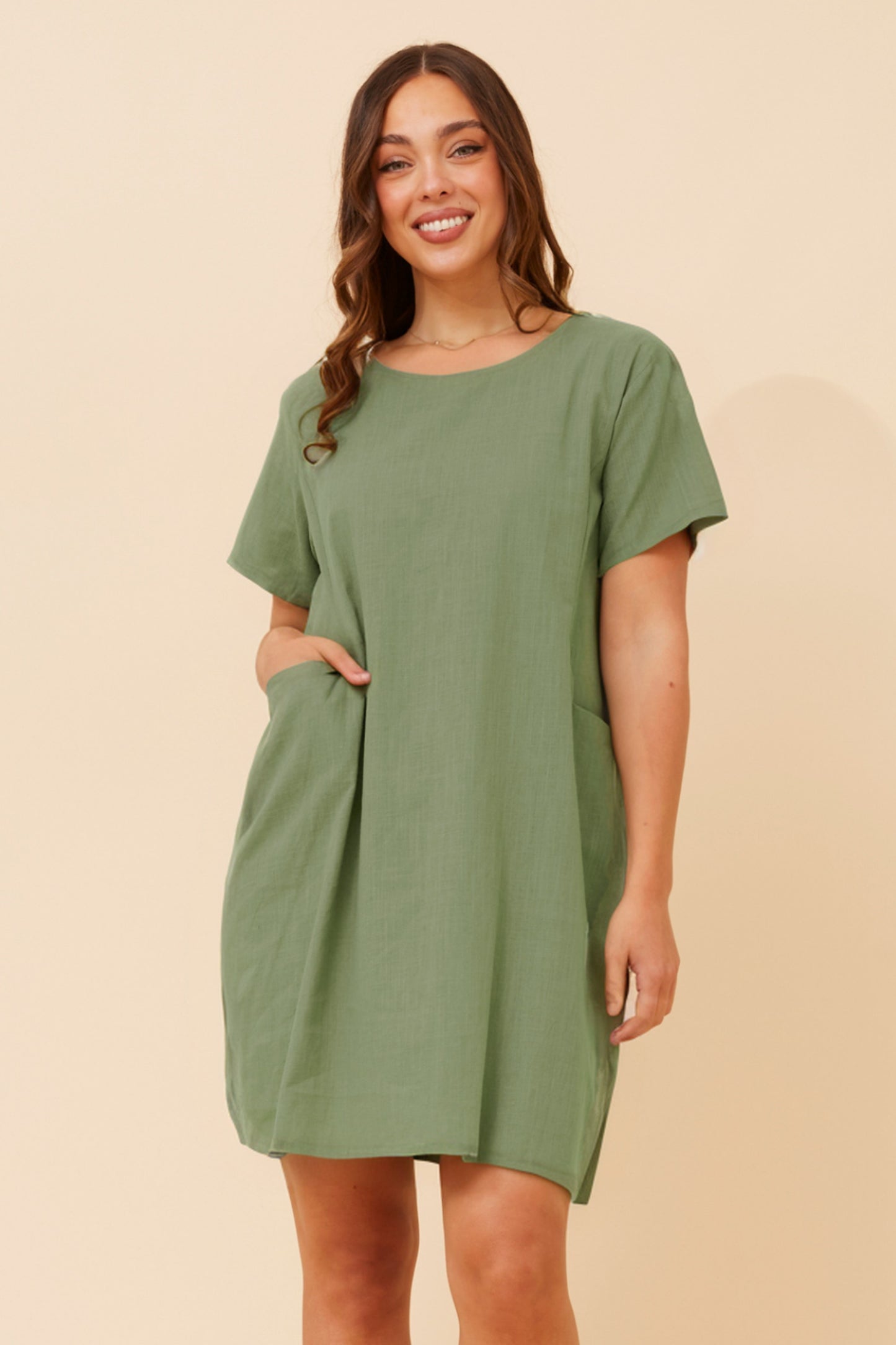 Serra Tunic Dress D523207 Sage